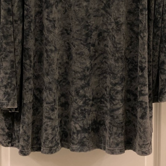 Crushed Velvet Open Front Cardigan by Peach Love Like New Condition Size L - Picture 5 of 6